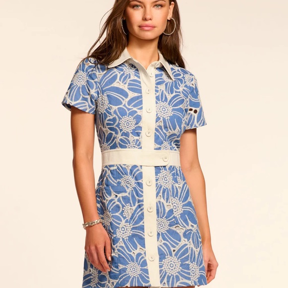 Ramy Brook Dresses & Skirts - Ramy Brook Shannon Chambray Button Down Mini Dress